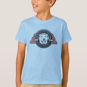 Camiseta Mi mejor amigo es un emblema del pitbull - el azul