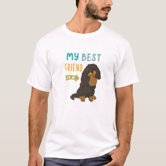 Camiseta Mi Mejor Amigo Es Un Negro Tan Cavalier King Charl