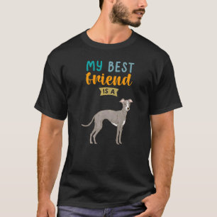 Camiseta Mi Mejor Amigo Es Un Perro Gris.