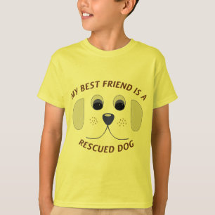 Camiseta Mi mejor amigo es un perro rescatado