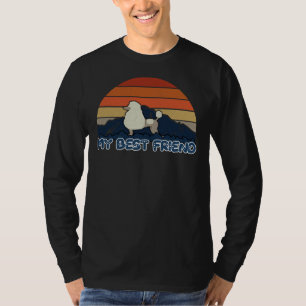 Camiseta Mi mejor amigo Poodle Poodle Dog Sunset Mountain