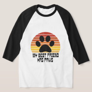 Camiseta Mi mejor amigo tiene patas  