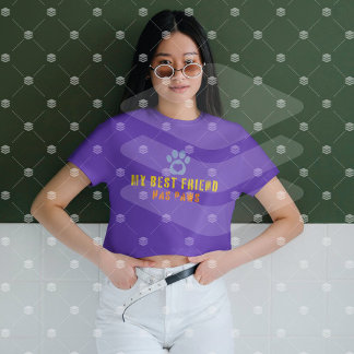 Camiseta mi mejor amigo tiene patas