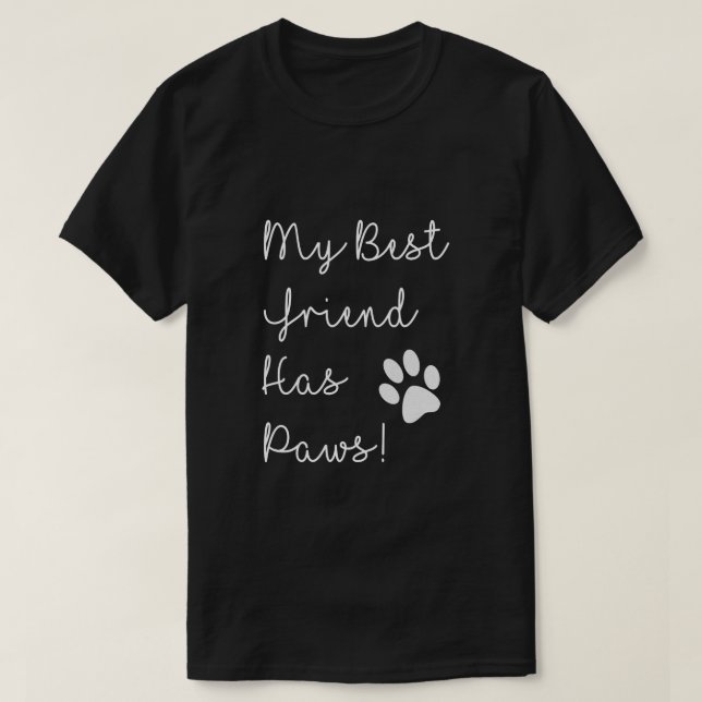 Camiseta ¡Mi mejor amigo tiene patas! (Diseño del anverso)