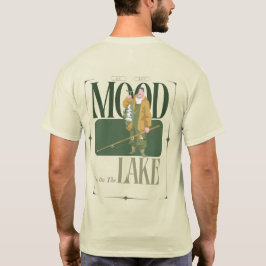 Camiseta Mi mejor estado de ánimo vive en el lago. Pescar g