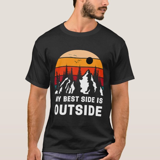 Camiseta Mi mejor lado es la aventura de senderismo de mont (Anverso)