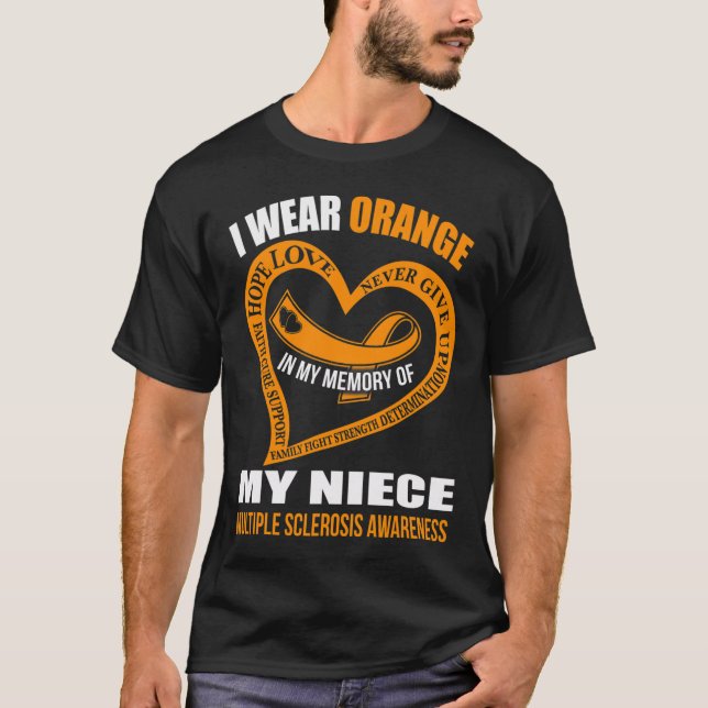 Camiseta Mi Memoria De Mi sobrina Conciencia De La Escleros (Anverso)