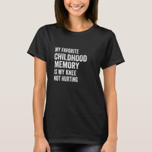 Camiseta Mi Memoria Infantil Favorita Es Mi rodilla No Heri