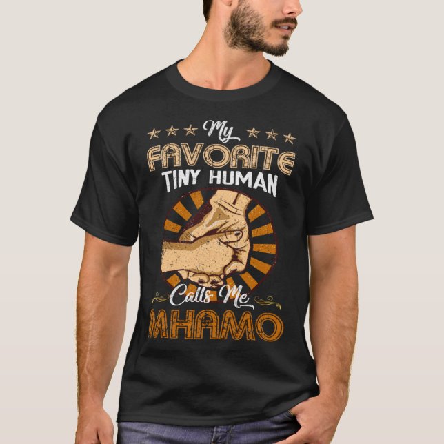 Camiseta Mi Mhamo favorito me llama abuela Mhamo (Anverso)