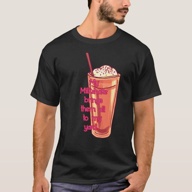 Camiseta Mi Milkshake cita la moda masculina (Anverso)