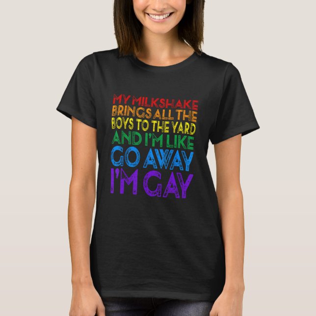 Camiseta Mi Milkshake trae a todos los chicos la bandera LG (Anverso)