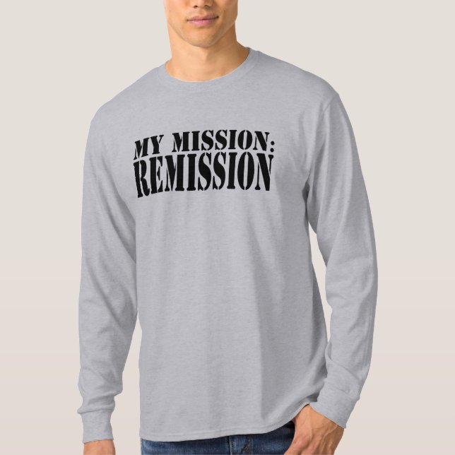 Camiseta Mi misión: Manga larga T de la remisión (Anverso)