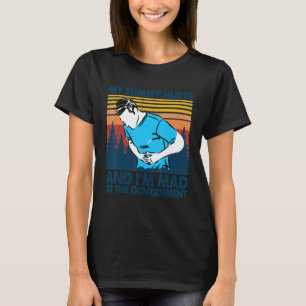 Camiseta Mi momia duele a sobreviviente retro de mami tummy