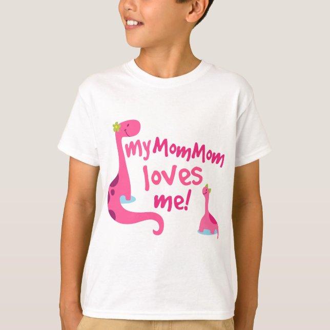 Camiseta Mi Mommom me ama dinosaurio (Anverso)