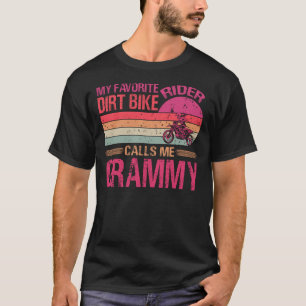 Camiseta Mi motociclista sucia favorita me llama madre gram
