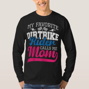 Camiseta Mi motociclista sucia favorita me llama mamá - bic