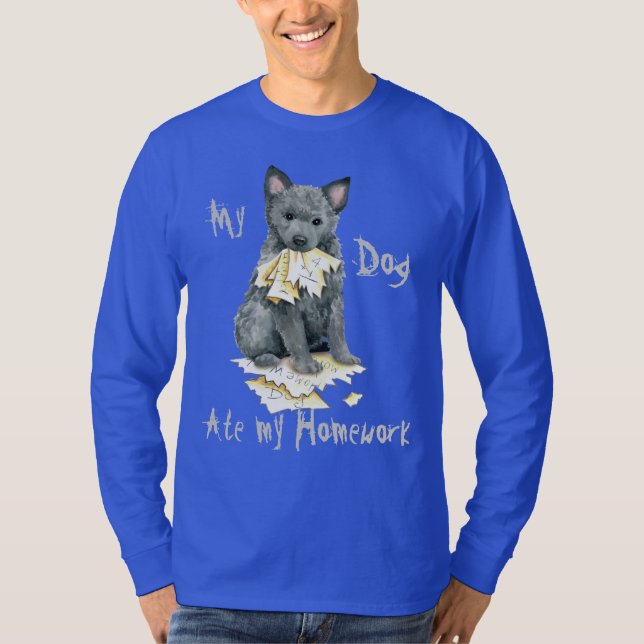 Camiseta Mi Mudi Ate My Homework T-Shirt (Anverso)