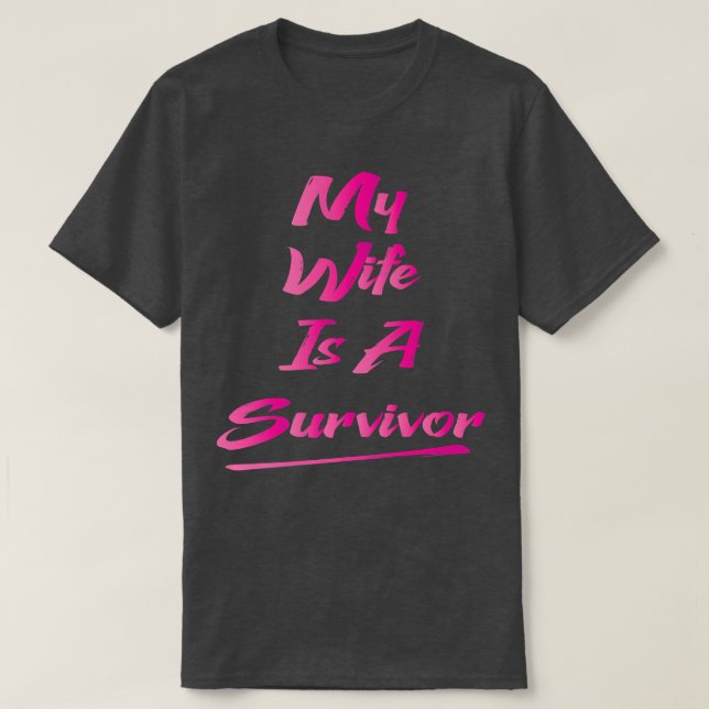 Camiseta Mi Mujer Es Sobreviviente (Diseño del anverso)