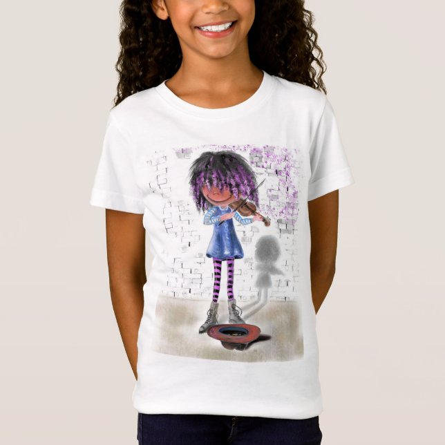 Camiseta Mi música - El Pequeño Violinista - Cuidada (Anverso)