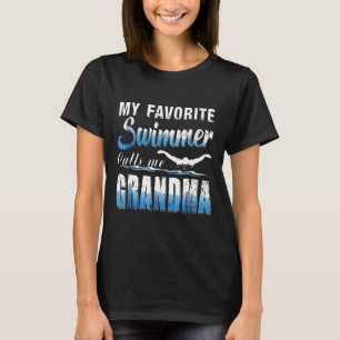 Camiseta Mi nadadora favorita me llama Nieta Natadora Shir