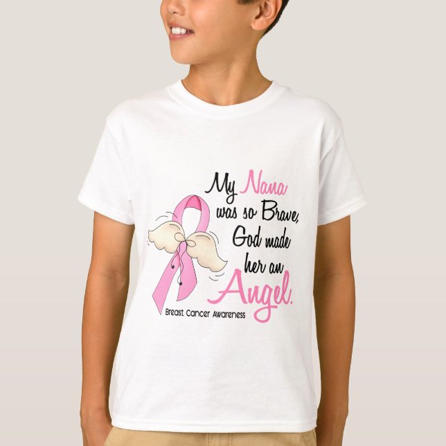 Camiseta Mi Nana es un cáncer de pecho del ángel 2 (Anverso)
