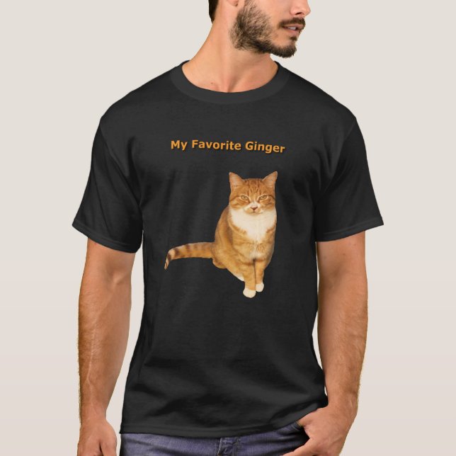 Camiseta Mi Naranja favorito de Ginger Tabby Cat Kitty Love (Anverso)