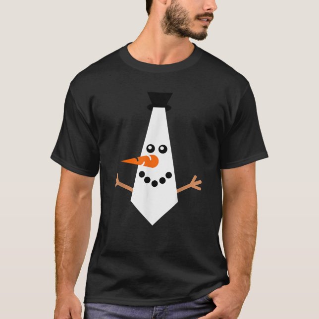 Camiseta MI NAVIDAD TIE Pajama Xmas Gracioso Snowman (Anverso)
