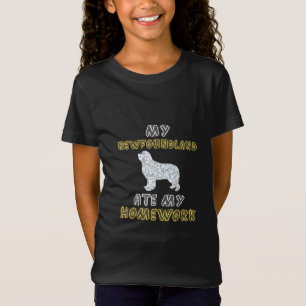 Camiseta Mi neonato se comió mi tarea   Citas divertidas de