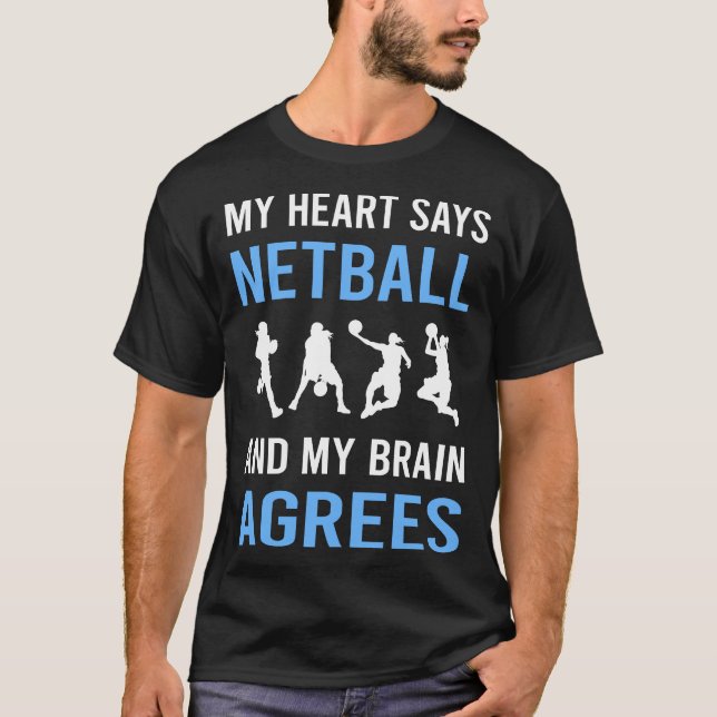Camiseta Mi Netball del corazón (Anverso)