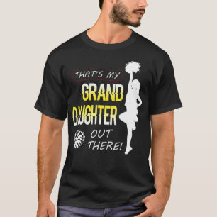 Camiseta Mi nieta Cheerader El cuerpo del abuelo es diverti