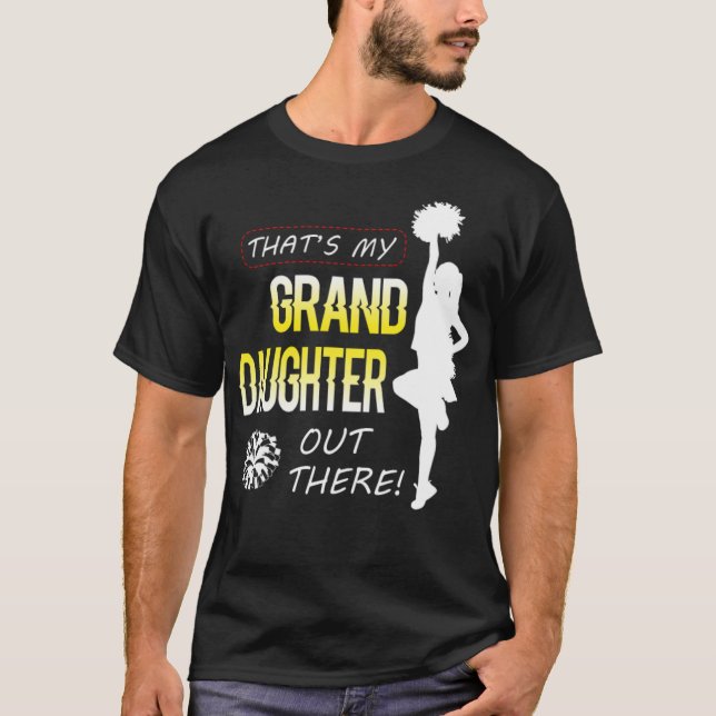 Camiseta Mi nieta Cheerader El cuerpo del abuelo es diverti (Anverso)