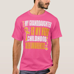 Camiseta Mi nieta es mi heroína, la guerra contra el cáncer