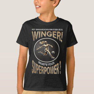 Camiseta Mi nieta es una delantera ¿Cuál es tu superpoder