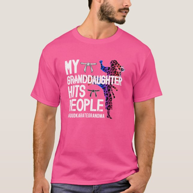 Camiseta Mi nieta Karate Abuela Karate Abuela (Anverso)