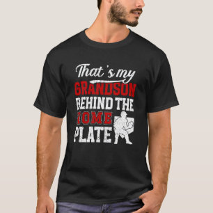 Camiseta Mi Nieto Béisbol Receptor Abuela De Un Béisbol