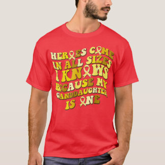 Camiseta Mi nieto es mi héroe para la conciencia del cáncer