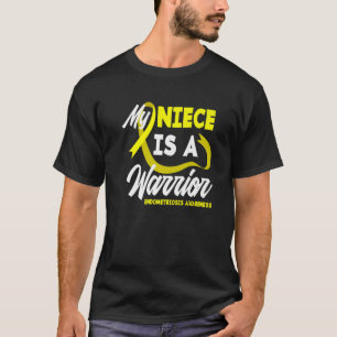 Camiseta Mi Niña Es Una Endometriosis De Cinta Amarilla De 