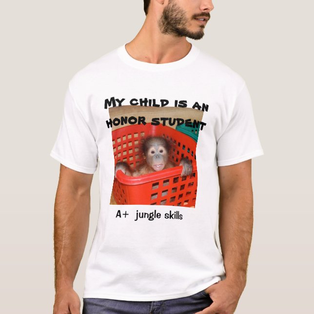 Camiseta Mi niño es una parodia del estudiante del honor (Anverso)