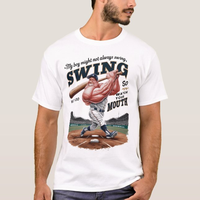 Camiseta Mi Niño Puede Que No Siempre Se Estanque, Pero Lo  (Anverso)