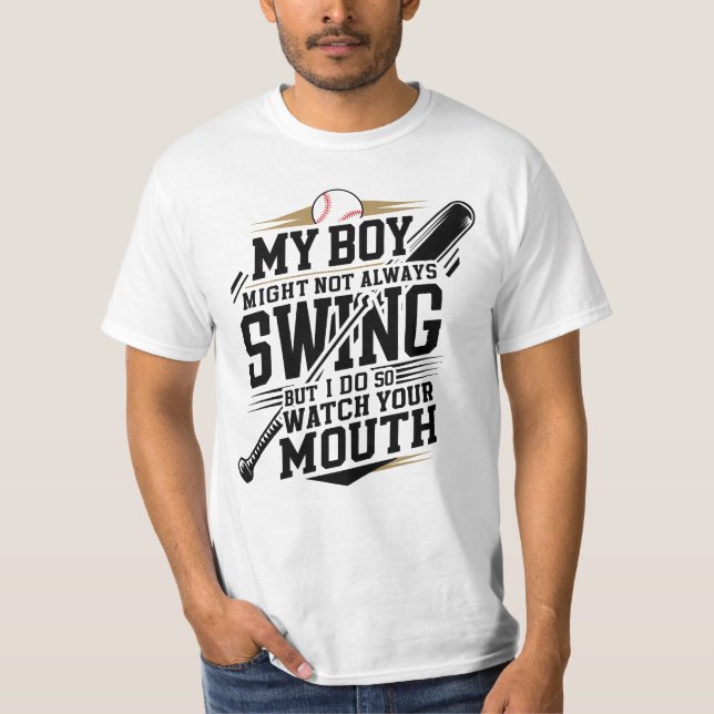 Camiseta Mi Niño Puede Que No Siempre Se Estanque, Pero Lo  (Anverso)
