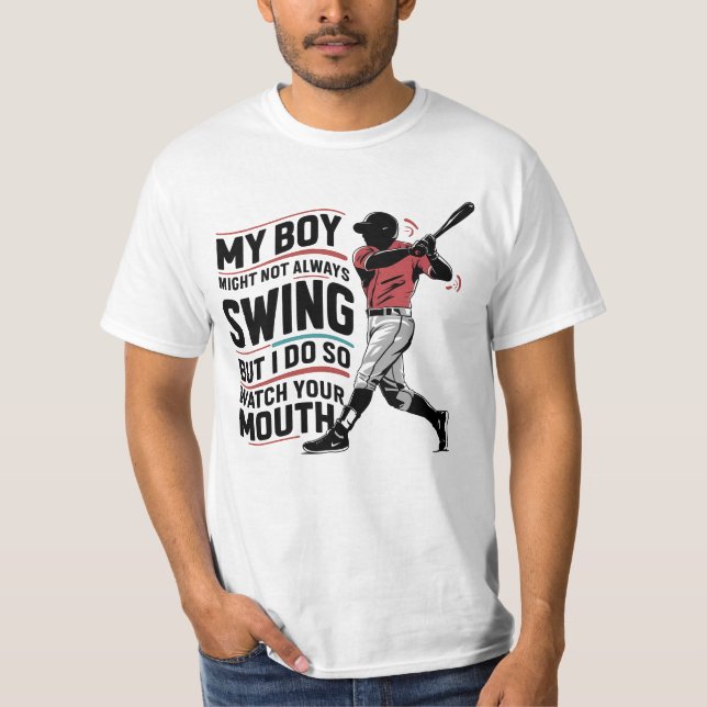 Camiseta Mi Niño Puede Que No Siempre Se Estanque, Pero Lo  (Anverso)