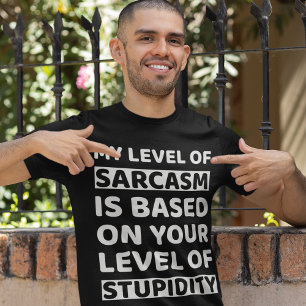 Camiseta Mi Nivel De Sarcasmo Divertido