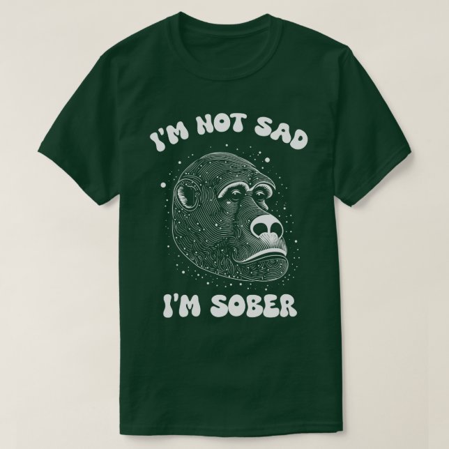 CAMISETA MI NO ES TRISTE IM SOBER (Diseño del anverso)
