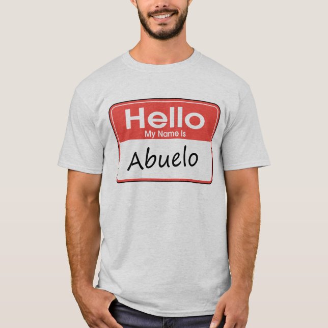 Camiseta Mi nombre es Abuelo (Anverso)