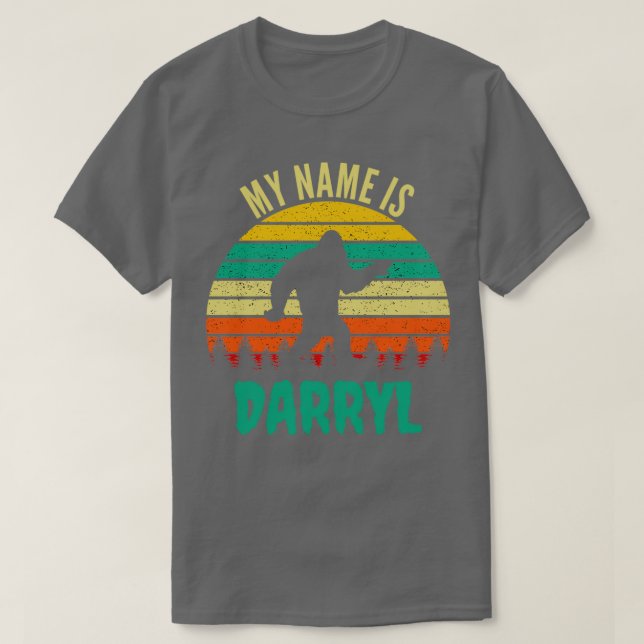 Camiseta Mi nombre es Darryl Funny Bigfoot (Diseño del anverso)