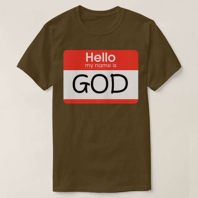 Camiseta Mi Nombre Es DIOS I Lit Diseño Gráfico I Oferta Li (Diseño del anverso)