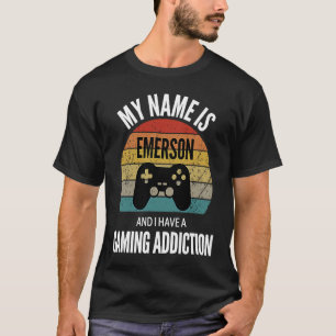 Camiseta Mi Nombre Es Emerson Y Tengo Una Adición A Los Jue