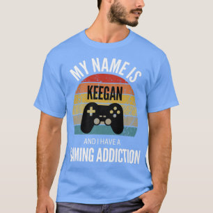 Camiseta Mi Nombre Es Keegan Y Tengo Una Adicción A Los Jue