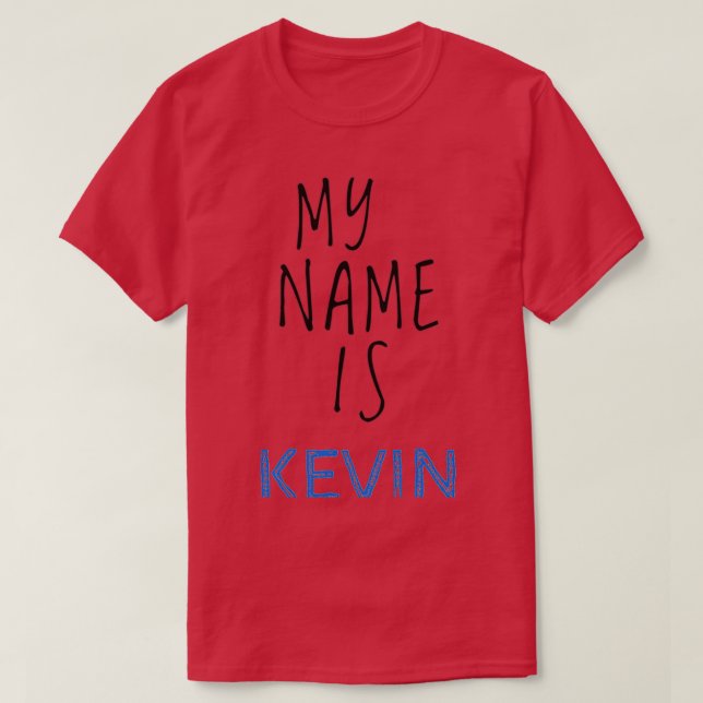 Camiseta Mi Nombre Es Kevin (Diseño del anverso)