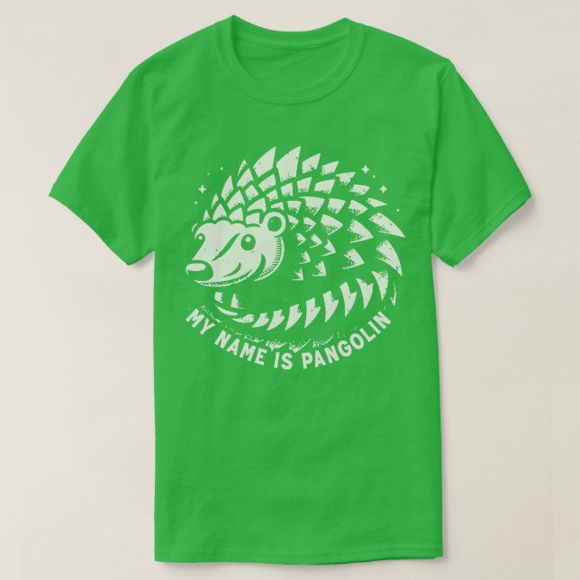 Camiseta Mi Nombre Es Pangolin (Diseño del anverso)